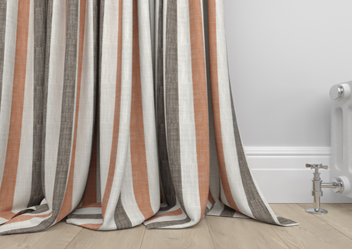 Abilene Stripe, Rust - Made to Measure Curtains - Image 6